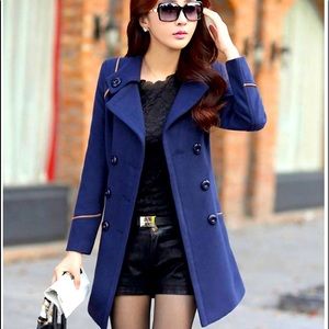Slimmer my navy blue coat